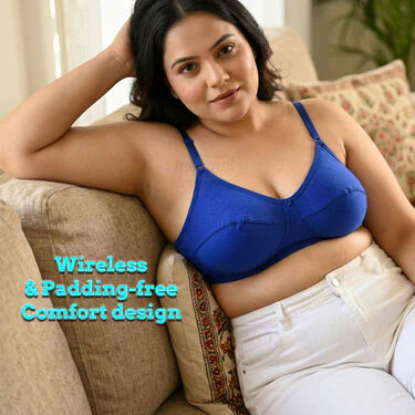 12 Medium Coverage Non Padded Daily Wear Bra For Heavy Bust (12PBR1) - Image 5
