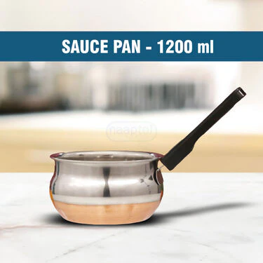 12 Pcs Stainless Steel Copper Coated Cook & Serve Set + FREE 6Pcs Knife Scissor Chopping Board Set (12CC1) - Image 3