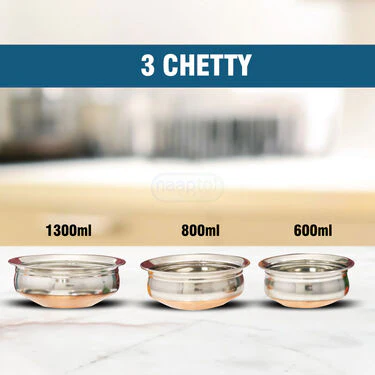 12 Pcs Stainless Steel Copper Coated Cook & Serve Set + FREE 6Pcs Knife Scissor Chopping Board Set (12CC1) - Image 5