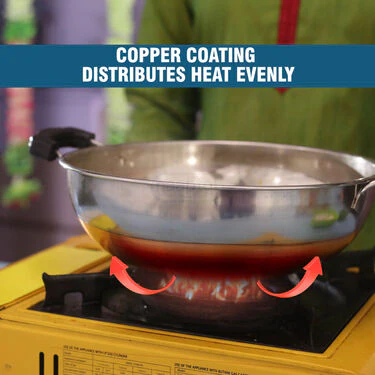 12 Pcs Stainless Steel Copper Coated Cook & Serve Set + FREE 6Pcs Knife Scissor Chopping Board Set (12CC1) - Image 7