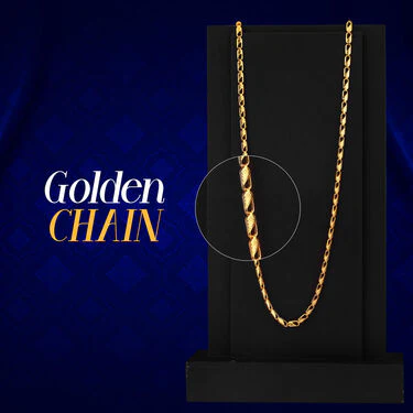2 Golden Chain + Bracelet + Ring + Free Watch (2GCBRW18) - Image 2