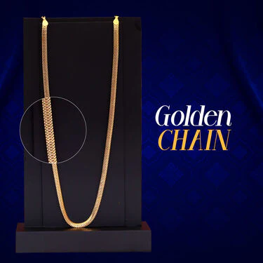 2 Golden Chain + Bracelet + Ring + Free Watch (2GCBRW18) - Image 3
