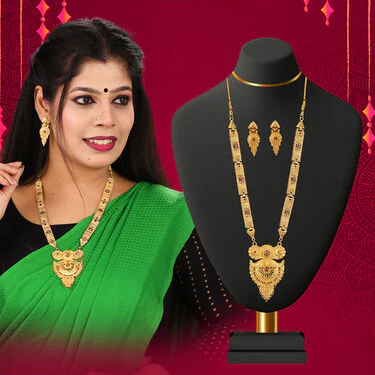2 Golden Jewellery Sets with Free Golden Chain (2GJ1FC2) - Image 3