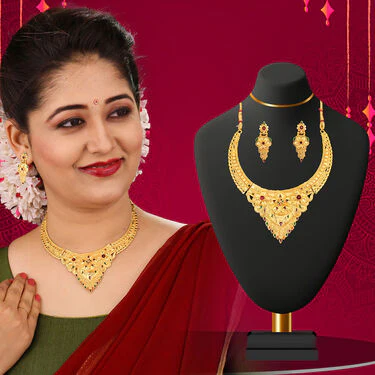 2 Golden Jewellery Sets with Free Golden Chain (2GJ1FC2) - Image 4