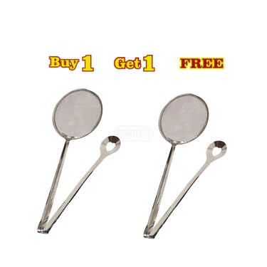 2 in 1 Stainless Steel Multi Functional Filter Spoon with Clip/Strainer - B1G1 (MFS) - Image 3