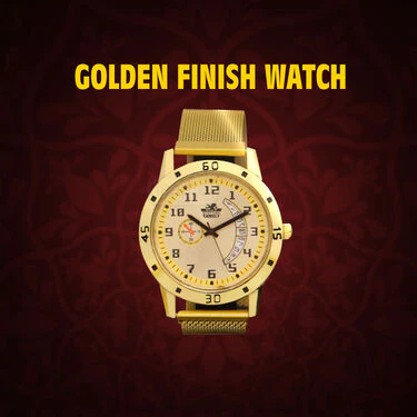 2 Mens Golden Watch (2MW12) - Image 8