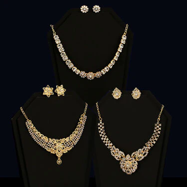 3 Austrian Diamond Necklace Set (3AUD18) - Image 2