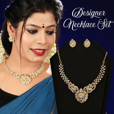3 Austrian Diamond Necklace Set (3AUD18) - Image 4