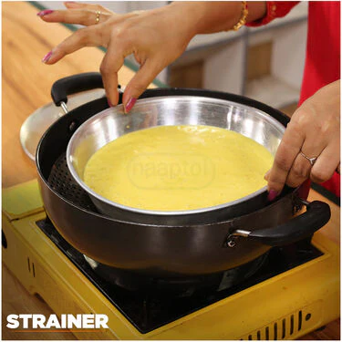 3 in 1 Stainless Steel Folding Steamer, Strainer And Fruit Basket (SSFB) - Image 4