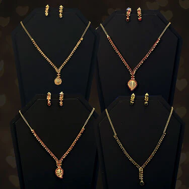 4 Austrian Diamond Necklace Set (4AUD14) - Image 2