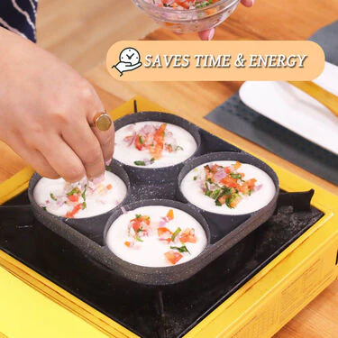 4 Cavity Non Stick Multipurpose Frying Pan (1MFP1) - Image 5