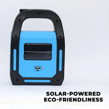 4 in 1 Big Solar Torch with Emergency Light Inbuilt Powerbank & FREE Adjustable USB Fan (PB15) - Image 4