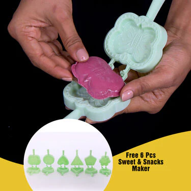4 in 1 Puri Kachori & Gujiya & Momo-Modak Maker + Free 6 Pcs Snack Maker (PKG12) - Image 3