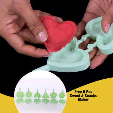 4 in 1 Puri Kachori & Gujiya & Momo-Modak Maker + Free 6 Pcs Snack Maker (PKG12) - Image 4