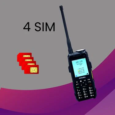4 SIM Big Battery Big Mobile With Inbuilt Powerbank Torch And Emergency Light Gamma Mobile (J10) - Image 2