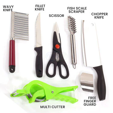 5 In 1 Tool Cutting Combo + Multi Cutter + Free Finger Guard (FS2) - Image 2