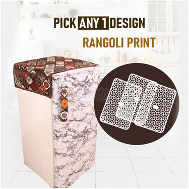 5 Pcs Abstract Design Fridge Cover With 10 Free Gifts (5FC5) - Image 10