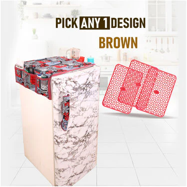 5 Pcs Abstract Design Fridge Cover With 10 Free Gifts (5FC5) - Image 11
