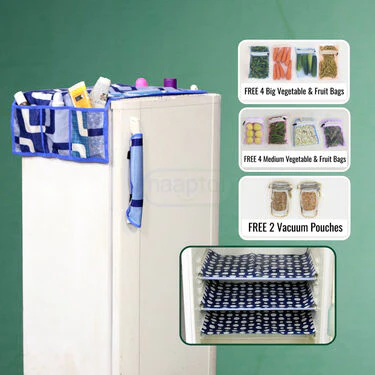 5 Pcs Geometric Fridge Cover with 10 Free Gifts (5FC3) - Image 2
