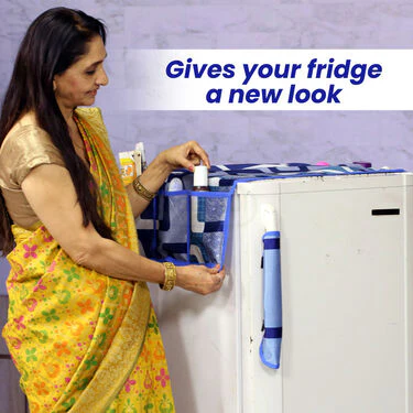 5 Pcs Geometric Fridge Cover with 10 Free Gifts (5FC3) - Image 3
