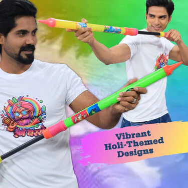 5 Round Neck Holi T-Shirts (5RT28) - Image 4