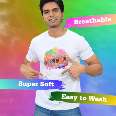 5 Round Neck Holi T-Shirts (5RT28) - Image 5