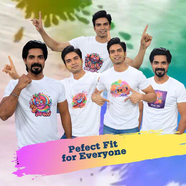 5 Round Neck Holi T-Shirts (5RT28) - Image 6