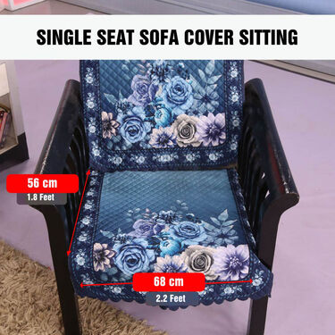 5 Seater Designer Quilted Sofa Cover Set (5VSC2) - Image 12