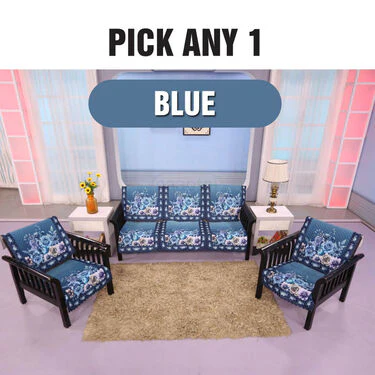 5 Seater Designer Quilted Sofa Cover Set (5VSC2) - Image 2
