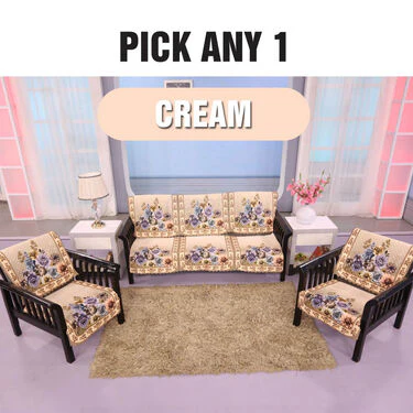 5 Seater Designer Quilted Sofa Cover Set (5VSC2) - Image 3