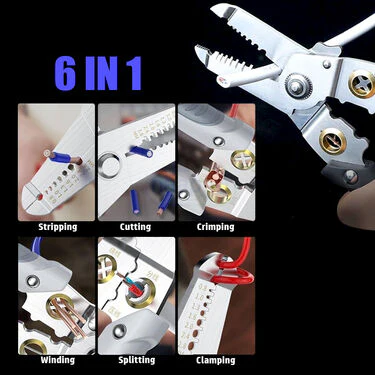 6 in 1 Pliers Tool Wire Strippers (D21) - Image 3
