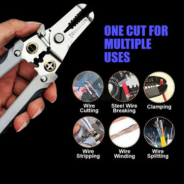 6 in 1 Pliers Tool Wire Strippers (D21) - Image 5