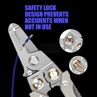 6 in 1 Pliers Tool Wire Strippers (D21) - Image 6