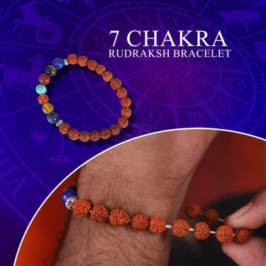 7 Chakra Rudraksh Bracelet  (7CB2)