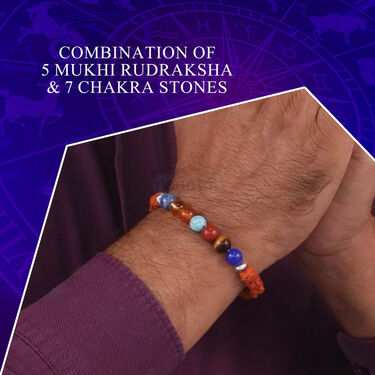 7 Chakra Rudraksh Bracelet  (7CB2) - Image 4