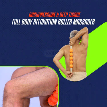 Acupressure & Deep Tissue Full Body Relaxation Roller Massager (PRS135)