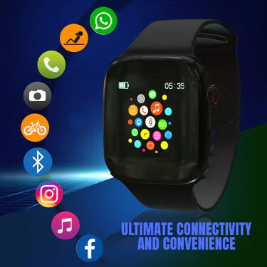 Bluetooth Calling Smart Watch + Colorful Bluetooth Earpods With Inbuilt Screen And light (BCSW16) - Image 3