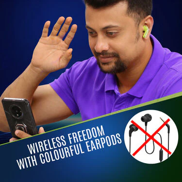 Bluetooth Calling Smart Watch + Colorful Bluetooth Earpods With Inbuilt Screen And light (BCSW16) - Image 5