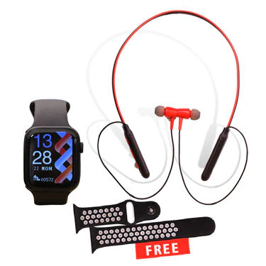 Bluetooth Calling Smart Watch with Dual Band + Bluetooth Neckband (BCSW12) - Image 2
