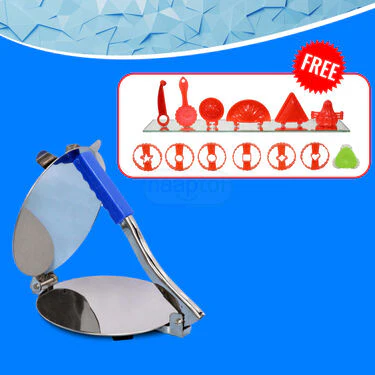 Chapati & Puri Press + Free 13 pcs Sweet & Snack Maker (CP8) - Image 2