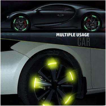 Colorful Tyre Reflectors For Car & Bike Pack Of 20 (CTRFCB) - Image 2
