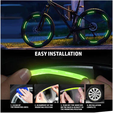 Colorful Tyre Reflectors For Car & Bike Pack Of 20 (CTRFCB) - Image 5