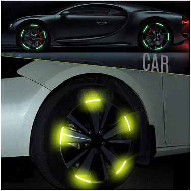 Colorful Tyre Reflectors For Car & Bike Pack Of 40 (CTRP40) - Image 3