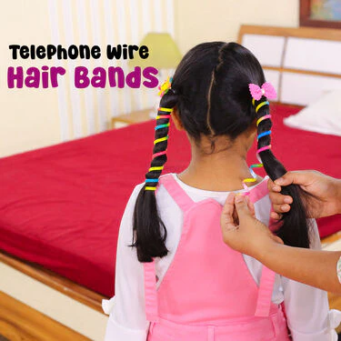 Colorful Wire Hair Bands Pack of 5 (HB2) - Image 3