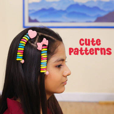 Colorful Wire Hair Bands Pack of 5 (HB2) - Image 5