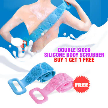 Double Sided Silicone Body Scrubber - BOGO
