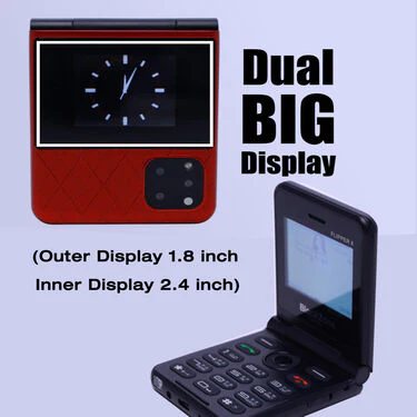 Dual Screen Big battery Premium Flip Mobile Phone (PMH18) - Image 2