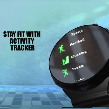 Edge to Edge Round Screen Bluetooth Calling Smart Watch + Wireless Magnetic Charger (SWR1) - Image 11