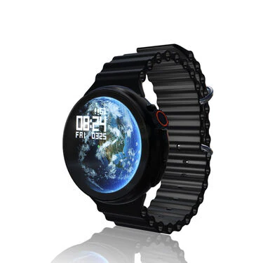 Edge to Edge Round Screen Bluetooth Calling Smart Watch + Wireless Magnetic Charger (SWR1) - Image 2