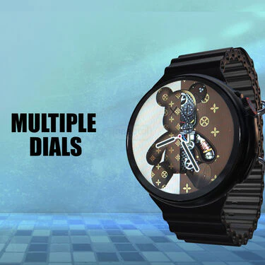 Edge to Edge Round Screen Bluetooth Calling Smart Watch + Wireless Magnetic Charger (SWR1) - Image 7